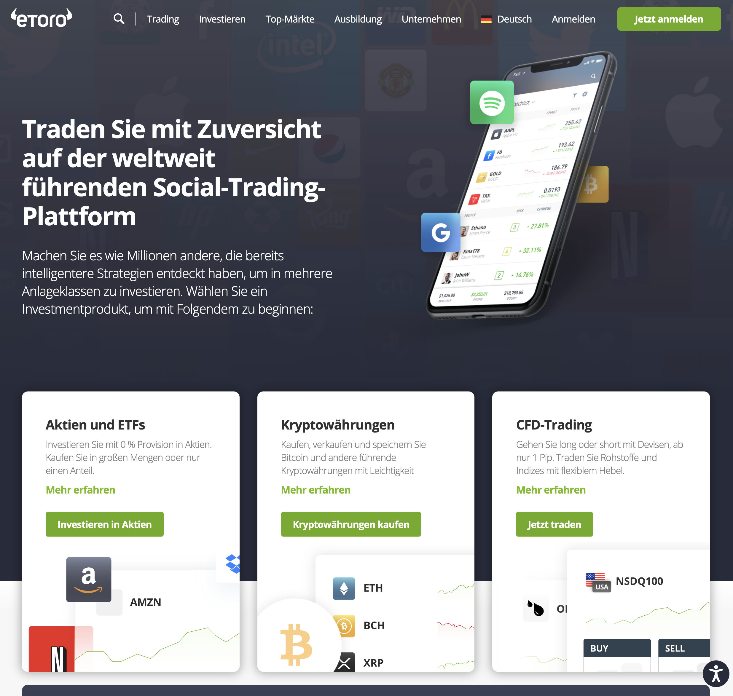 Screenshot etoro.com